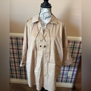 Women's Chico’s Tan Lace-Up top